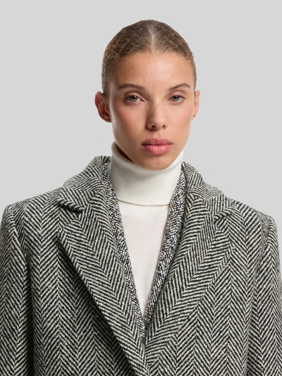 HUGO Relaxed Fit Mantel aus Woll-Mix Modell 'Mojeni' Black 3