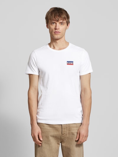 Levi's® T-Shirt mit Label-Print im 2er-Pack Dunkelblau 4