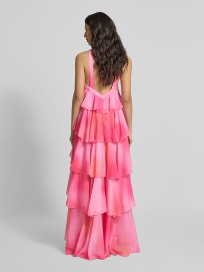 Vero Moda A-Linien Abendkleid mit tiefem Rückenausschnitt Modell 'FELICIA' Rosa 5