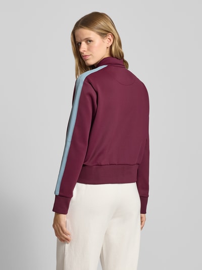FILA Regular Fit Sweatjacke mit elastischen Abschlüssen Dunkelrot 5