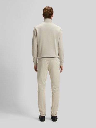 BOSS Orange Regular Fit Troyer aus reiner Baumwolle Modell 'Zetrust' Beige 5