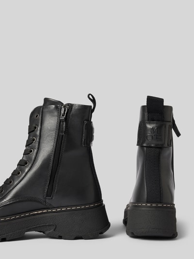 Marc O'Polo Schnürstiefel aus echtem Rindsleder Modell 'ELISA' Black 2