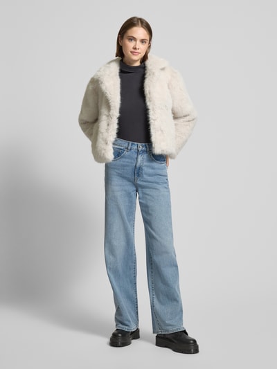 Only Cropped Jacke mit Kunstfell Modell 'CANNA' Offwhite 1