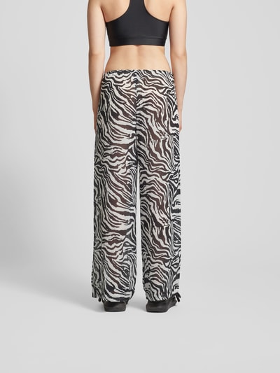 ROTATE Stoffhose mit Animal-Print Black 5