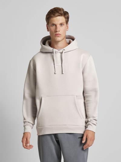 KARL KANI Hoodie met labelstitching Middengrijs - 4