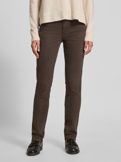 Angels Slim Fit Jeans im 5-Pocket-Design Modell 'CICI' Schoko 4