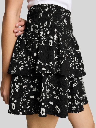 Tom Tailor Denim Mini-Rock mit Volants Black 3