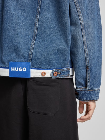 Hugo Blue Jeansjack met borstzakken Jeansblauw - 3