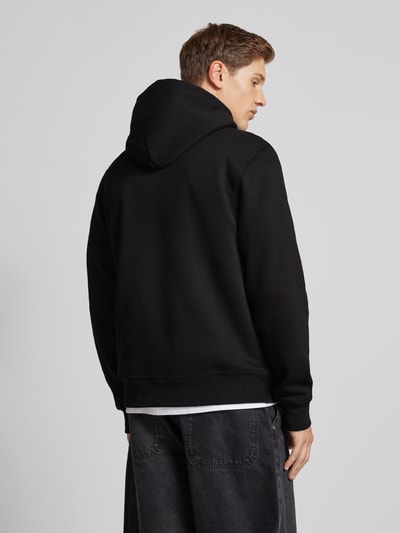 CHAMPION Hoodie mit Label-Stitching Black 5