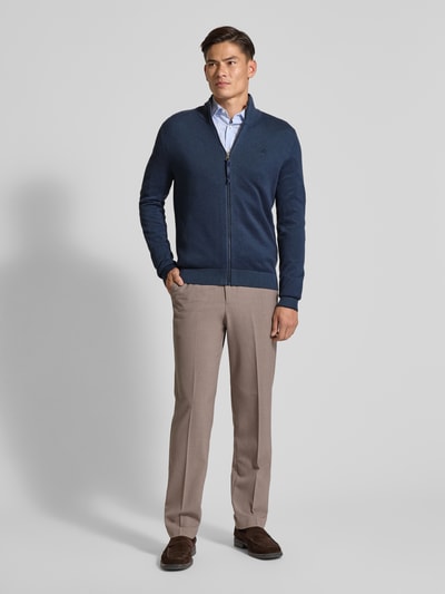 Lerros Gebreid vest met opstaande kraag Donkerblauw - 1