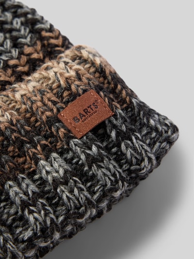 Barts Beanie met labeldetail, model 'AKOTAN' Antraciet - 2