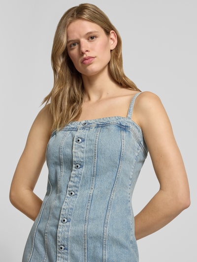 G-Star RAW Slim Fit Minikleid in Denim-Optik Jeansblau Melange 3
