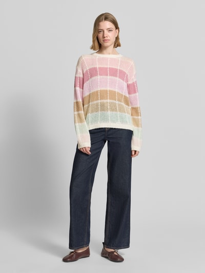 JOOP! Relaxed Fit Pullover mit Alpaka-Anteil Hellrosa 1