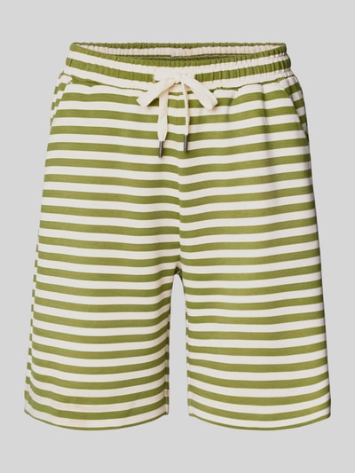 Soyaconcept Korte broek met elastische band, model 'BARNI' Kaki - 2