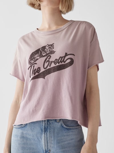 The Great T-Shirt mit Label-Print Rosa 6