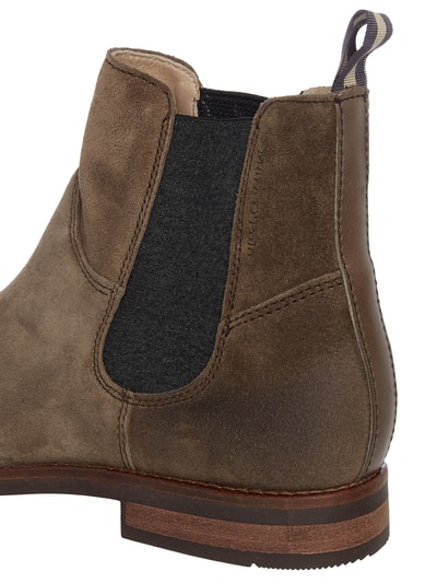 Marc O'Polo Chelsea Boots aus Veloursleder  Taupe 2