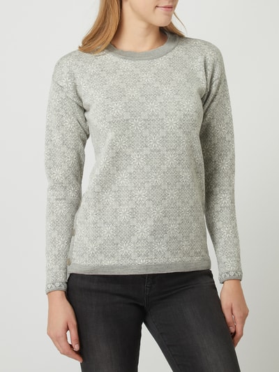 Dale of Norway Pullover met all-over motief Lichtgrijs - 4