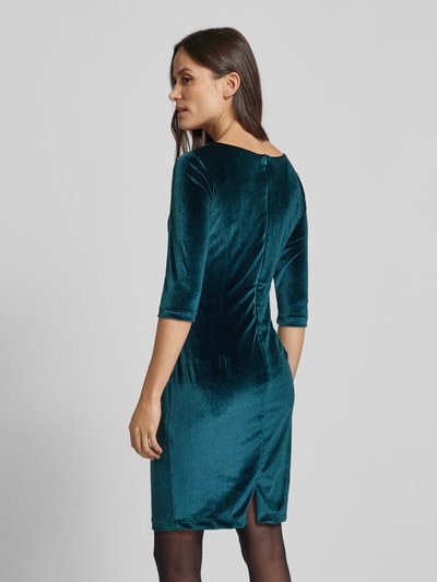 Paradi Knielanges Cocktailkleid mit Raffungen Dunkelgruen 5