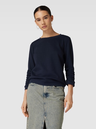 Tom Tailor Denim Sweatshirt met 3/4-mouwen Donkerblauw - 4