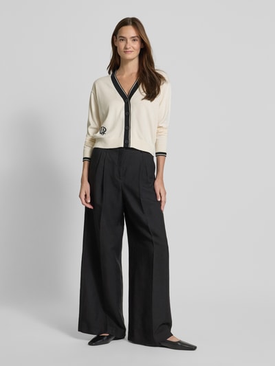 Lauren Ralph Lauren Strickjacke mit Knopfleiste Offwhite 1