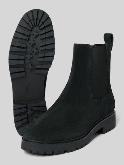 Lauren Ralph Lauren Sztyblety ze skóry z elastycznymi wstawkami model ‘ALLYSON’ Czarny 4