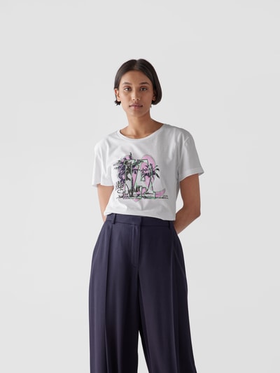 Lala Berlin T-Shirt mit Print Weiss 4