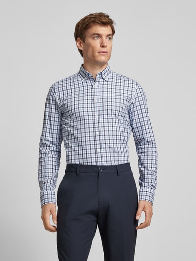 SEIDENSTICKER Koszula biznesowa o kroju Slim Fit z kołnierzykiem typu button down Granatowy 4