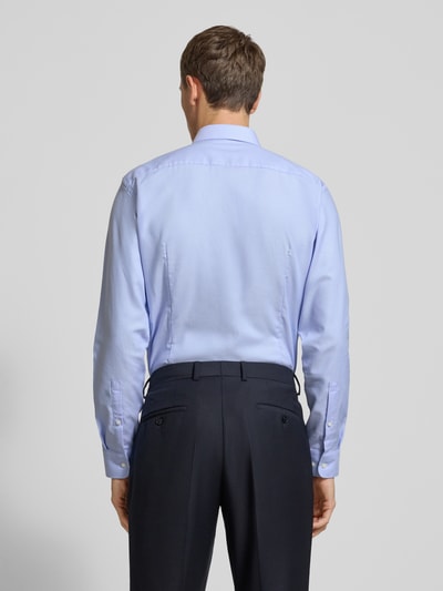 Jake*s Slim fit zakelijk overhemd van katoen met kentkraag Bleu - 5