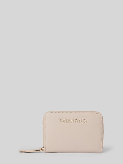 VALENTINO BAGS Portemonnaie mit Label-Applikation Modell 'ZERO' Beige 1