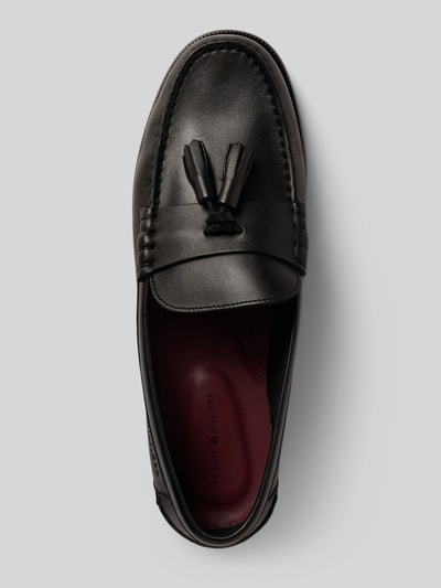 Tommy Hilfiger Loafer aus echtem Leder mit Quaste Black 3