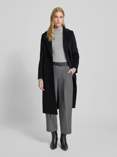 MAX&Co. Płaszcz wełniany o kroju regular fit z kołnierzem z połami model ‘RUNAWAY’ Czarny 1