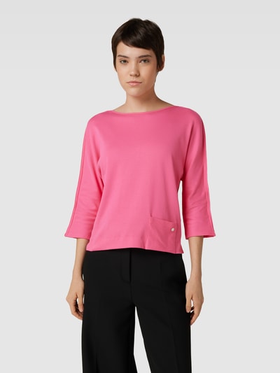 Marc Cain Longsleeve met ronde hals Felroze - 4