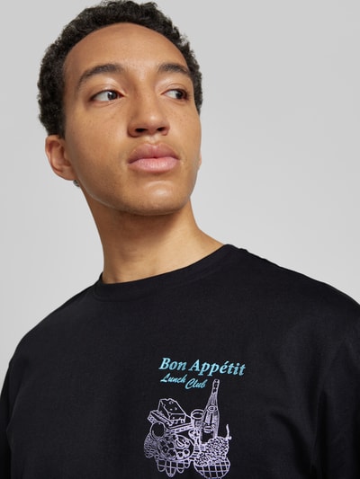 Only & Sons Oversized T-Shirt mit Label-Print Black 3