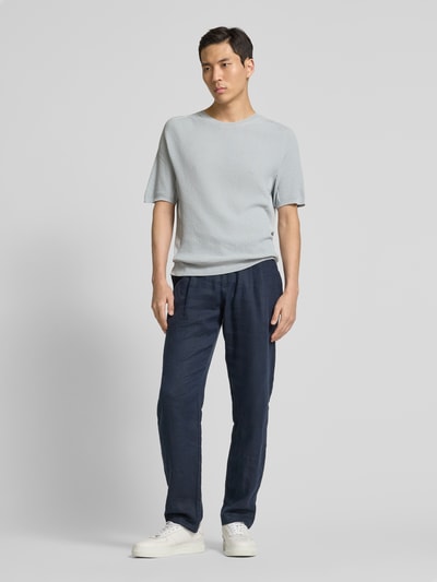 AlphaTauri Gebreide pullover met ribboorden Lichtgrijs - 1