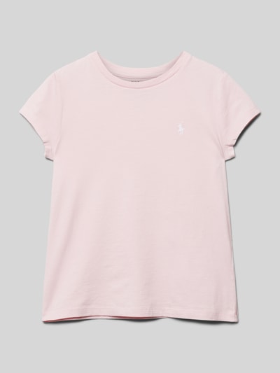 Polo Ralph Lauren Teens T-Shirt mit Logo-Stitching Hellrosa 1