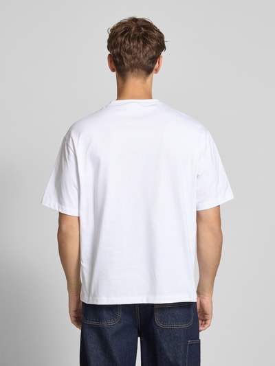 Calvin Klein Jeans T-shirt met labelstitching Wit - 5