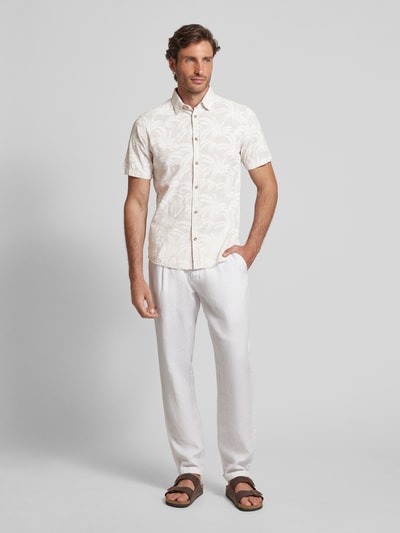 Tom Tailor Freizeithemd mit floralem Muster Offwhite 1