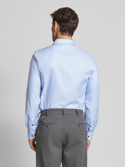 Eterna Slim fit zakelijk overhemd met kentkraag Marineblauw - 5