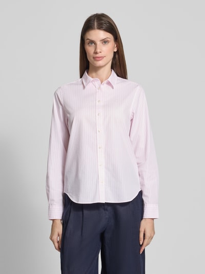 Gant Regular fit overhemdblouse van puur katoen met logostitching Lichtroze - 4