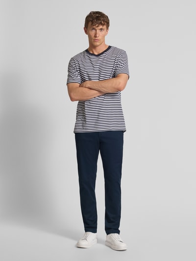 Tommy Hilfiger Relaxed Fit Hose aus Baumwoll-Mix Marine 1