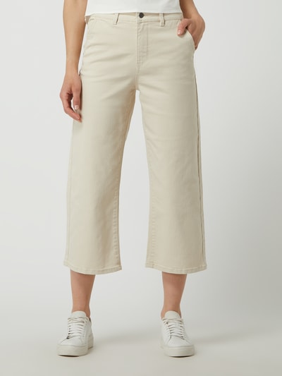 Object Culotte aus Denim Modell 'Marina' Sand 4