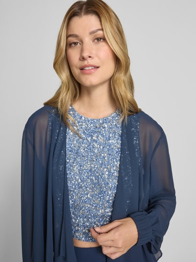 Christian Berg Cocktail Relaxed fit bolero in semi-transparant design Donkerblauw - 3