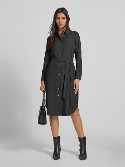 JOOP! Midikleid mit Bindegürtel Modell 'DALINA' Mittelgrau 1