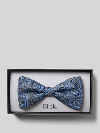 Blick Fliege aus Seide im Allover-Look Modell 'Jeremy' Marine 1