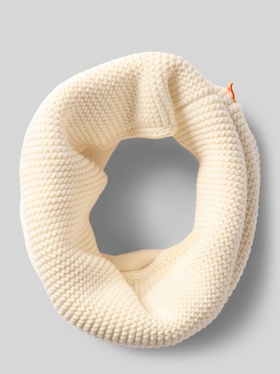 Steiff Loop-Schal mit Motiv-Stitching Offwhite 1