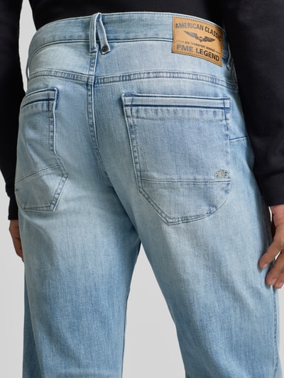 PME Legend Regular fit jeans in Used-look Model 'Nightflight' Lichtblauw - 3