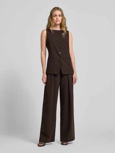 Style Icon Collection Ärmellose Weste mit Knopfleiste - curated by Anouk Yve Dunkelbraun 1