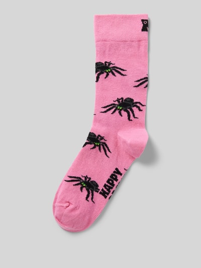 Happy Socks Socken mit Motiv-Print Modell 'Spider' Rosa 1