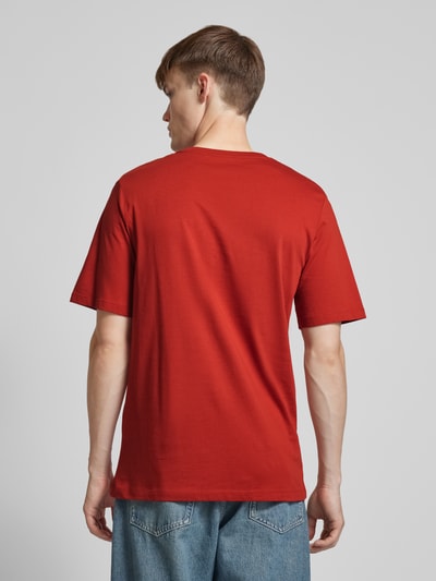 Jack & Jones T-Shirt mit Label-Print Modell 'ELOGO' Rot 5