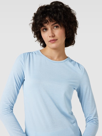 Oui Longsleeve met ronde hals Lichtblauw - 3